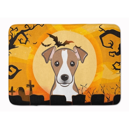 Carolines Treasures Halloween Jack Russell Terrier Machine Washable Memory Foam Mat BB1818RUG